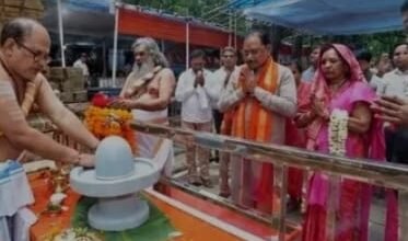 आमंत्रण पर मुख्यमंत्री श्री विष्णु देव साय ने भोरमदेव मंदिर पहुंचकर की पूजा-अर्चना, प्रदेश की सुख-समृद्धि की कामना