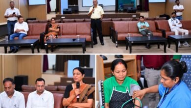एनटीपीसी नवा रायपुर ने स्वच्छता पर सत्र और निवारक स्वास्थ्य जांच शिविर आयोजित किया